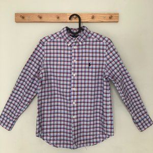 POLO RALPH LAUREN BOY Plaid Thick Cotton Shirt - size M (10-12)